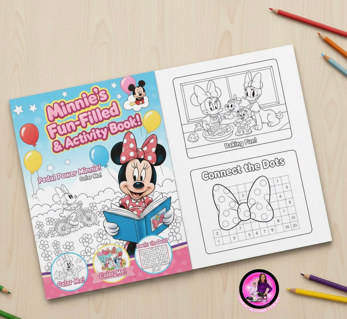 Mini Size Coloring/Activity Books with Crayons (5.5x8.5)