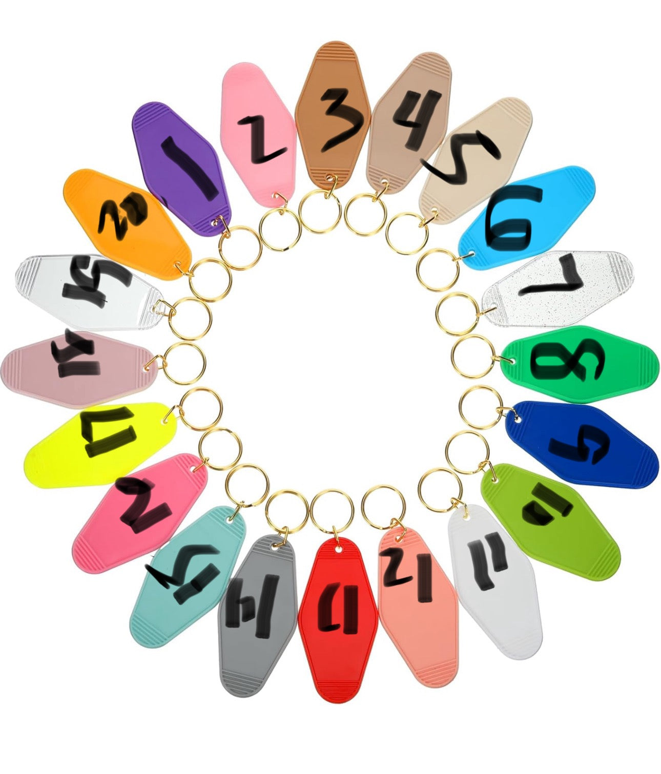 Motel keychain