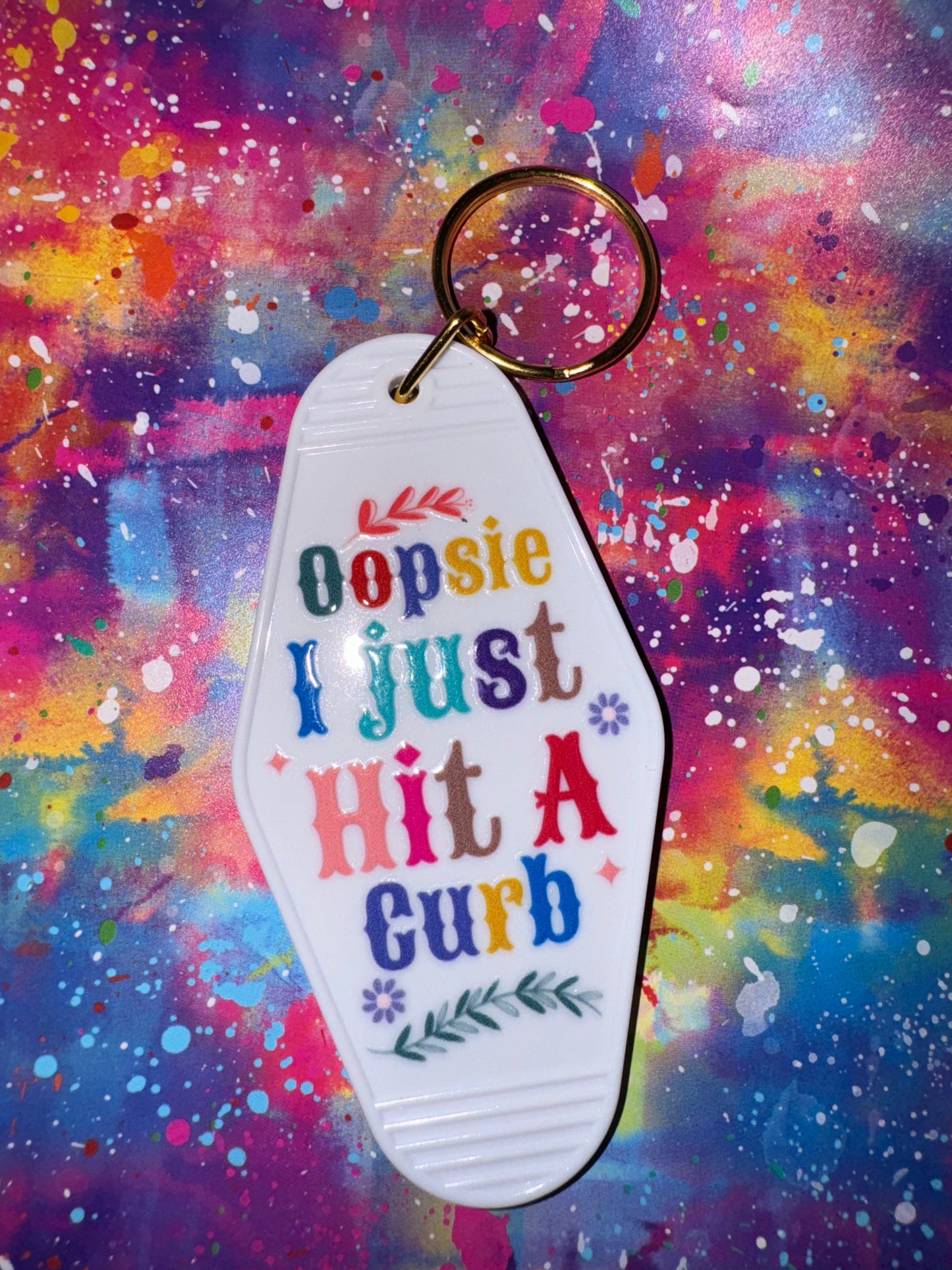 Motel keychain