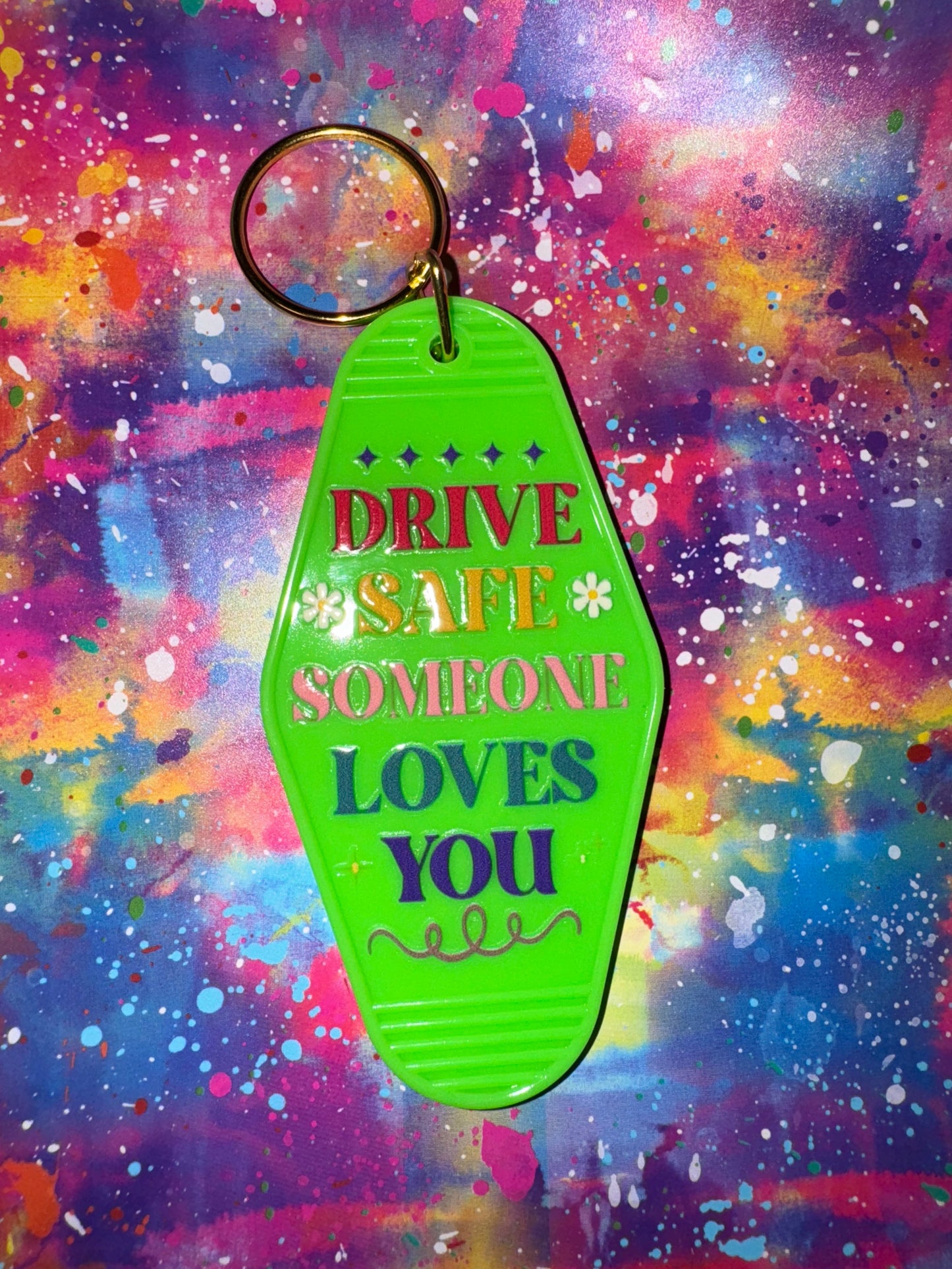 Motel keychain