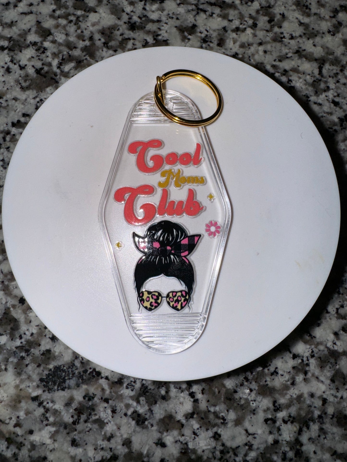 Motel keychain