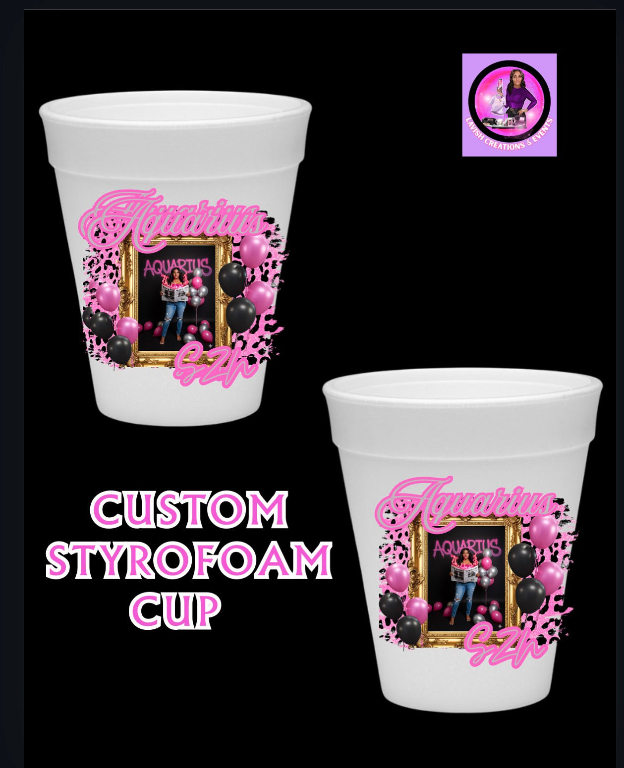 Pink Cheetah Birthday Template