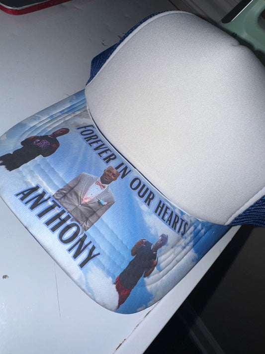 Memorial Tucker Hat( picture on brim & patches on the top )
