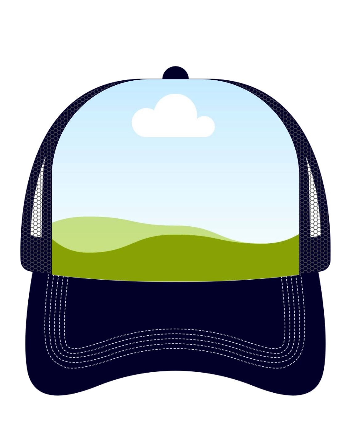 Tucker hat template (editable in canva)