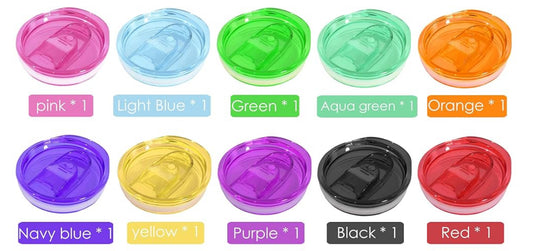 Colored Tumbler Lids