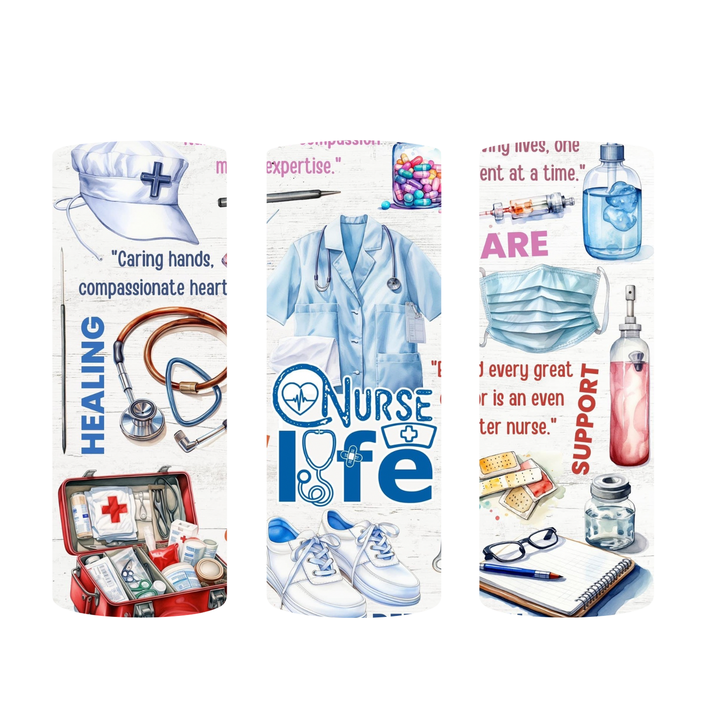 Nurse Life Tumbler Wrap| CNA|Medical Assistant |Nurse Fashion Tumbler