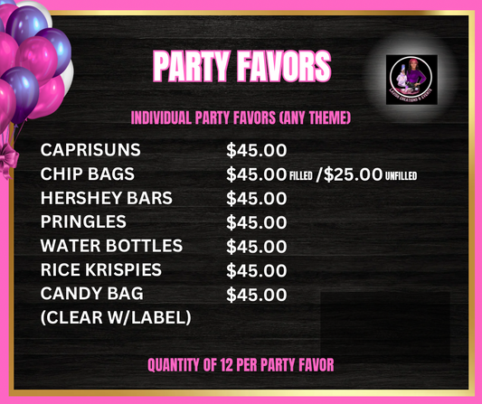 Custom Individual Party Favors