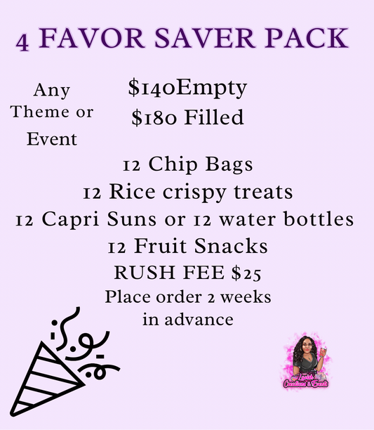 Party Favor Saver Package