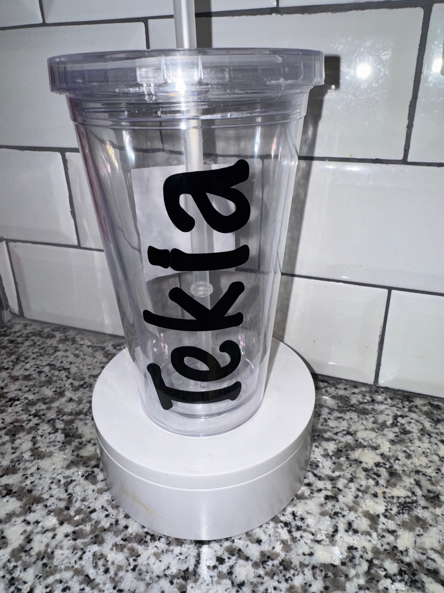 Clear 16oz Plastic Acrylic Tumbler